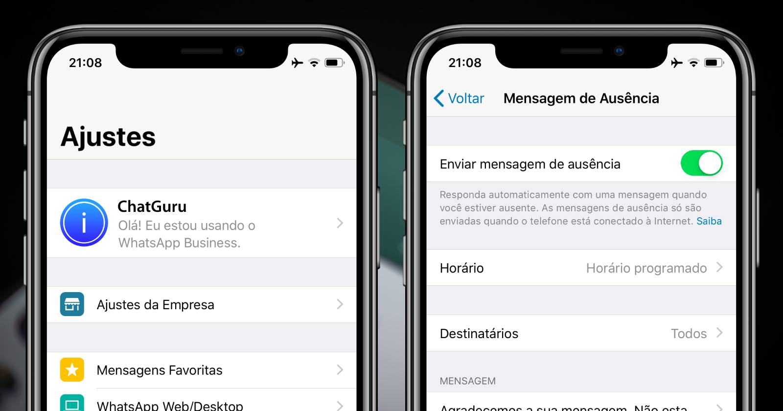 Como transformar WhatsApp em conta comercial